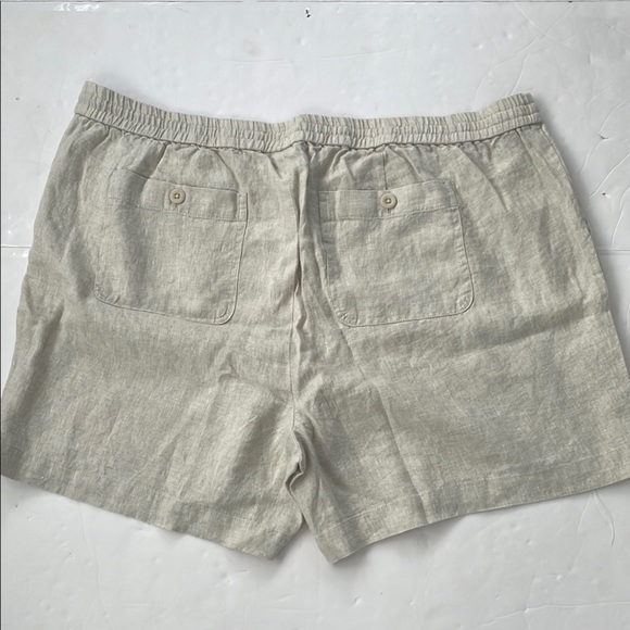 Talbots Pink and Beige/Tan Shorts Linen Relaxed Fit 3X Petite Set of 2 Bundle - Picture 9 of 15